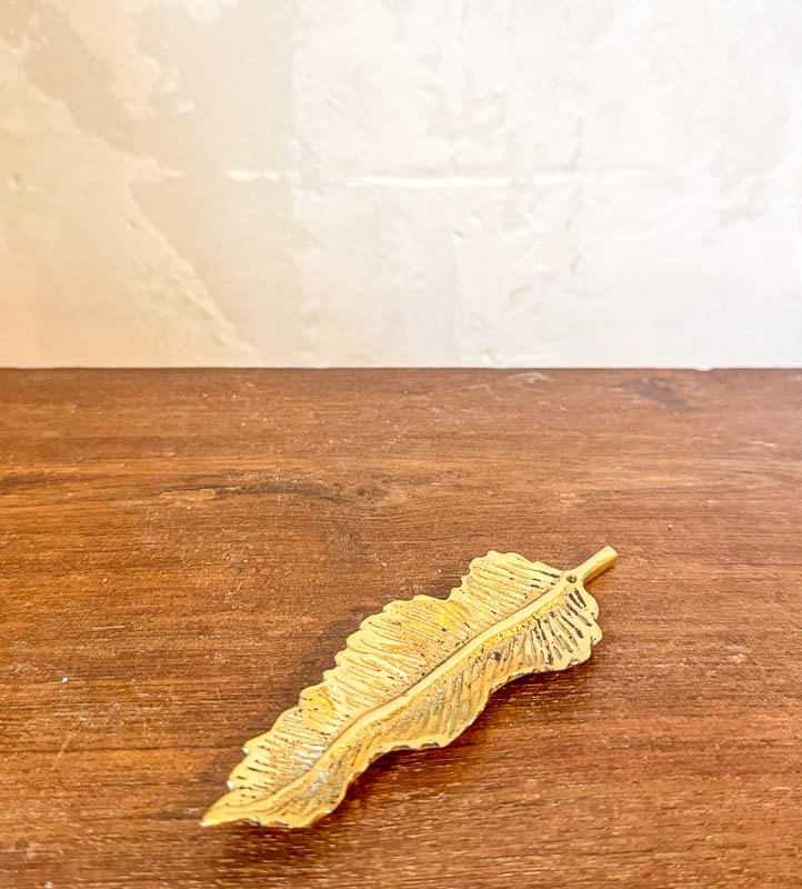 Brass Leaf Incense Holder