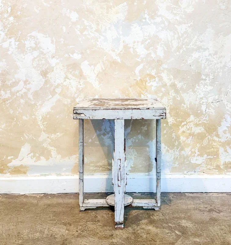 Vintage White Sidetable