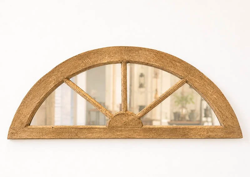 Wooden Ventilator Arch Mirror