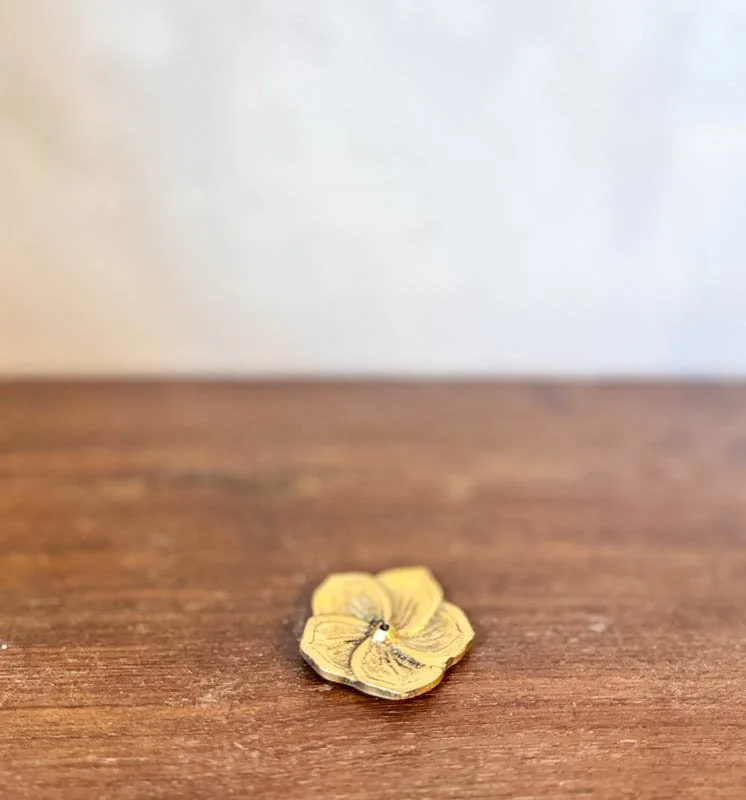 Brass Flower Incense Holder
