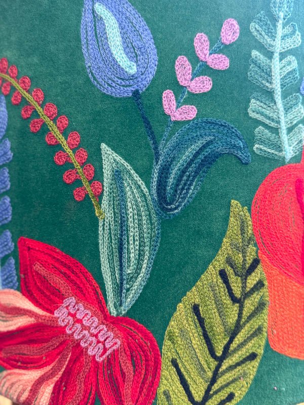 marigold-interiors-drum-lamp-shade-velvet-embroidered-jade-green-pink-detail.jpg