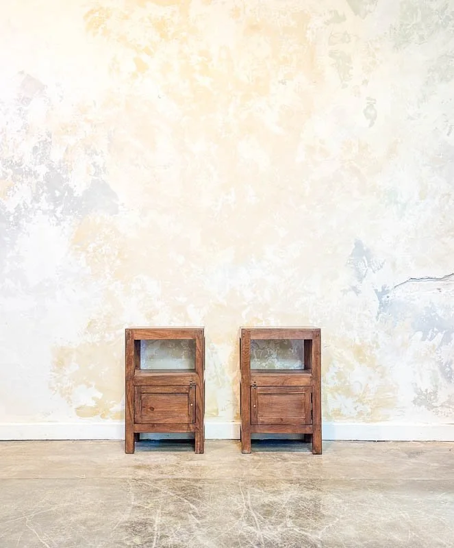 Wooden Nathu Bedside Table