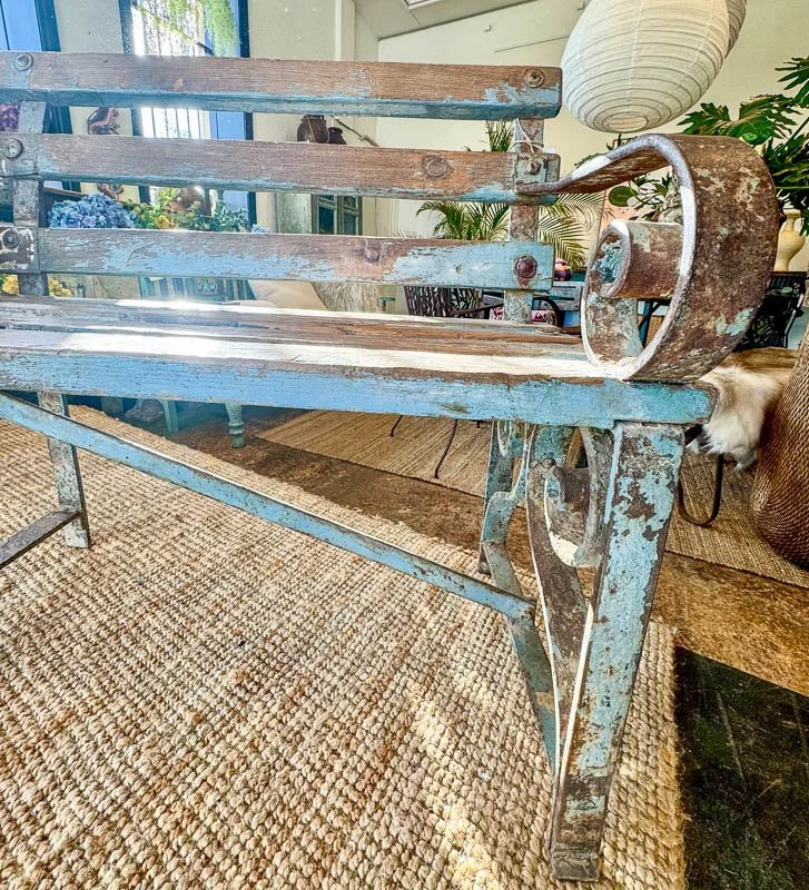 marigold-interiors-garden-bench-seat-iron-legs-vintage.jpg