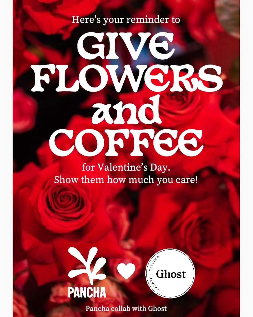 To me, love from me 🥰
To you, love from me 🥰🥰
Pancha has collaborated with Ghost, another small Brisbane business, to bring you beautiful Red Roses on Valentine&rsquo;s Day 🌹 
Limited availability, pre-order available 🫶