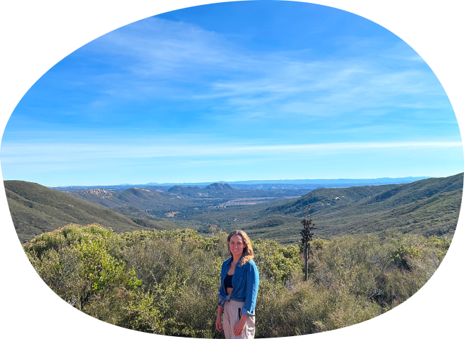 Image of Tessa Lou in local mountains