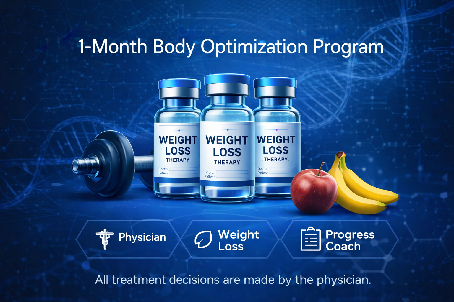 1-Month Body Recomposition Optimization Program - Physician + Registered Dietitian + Full Coach Support