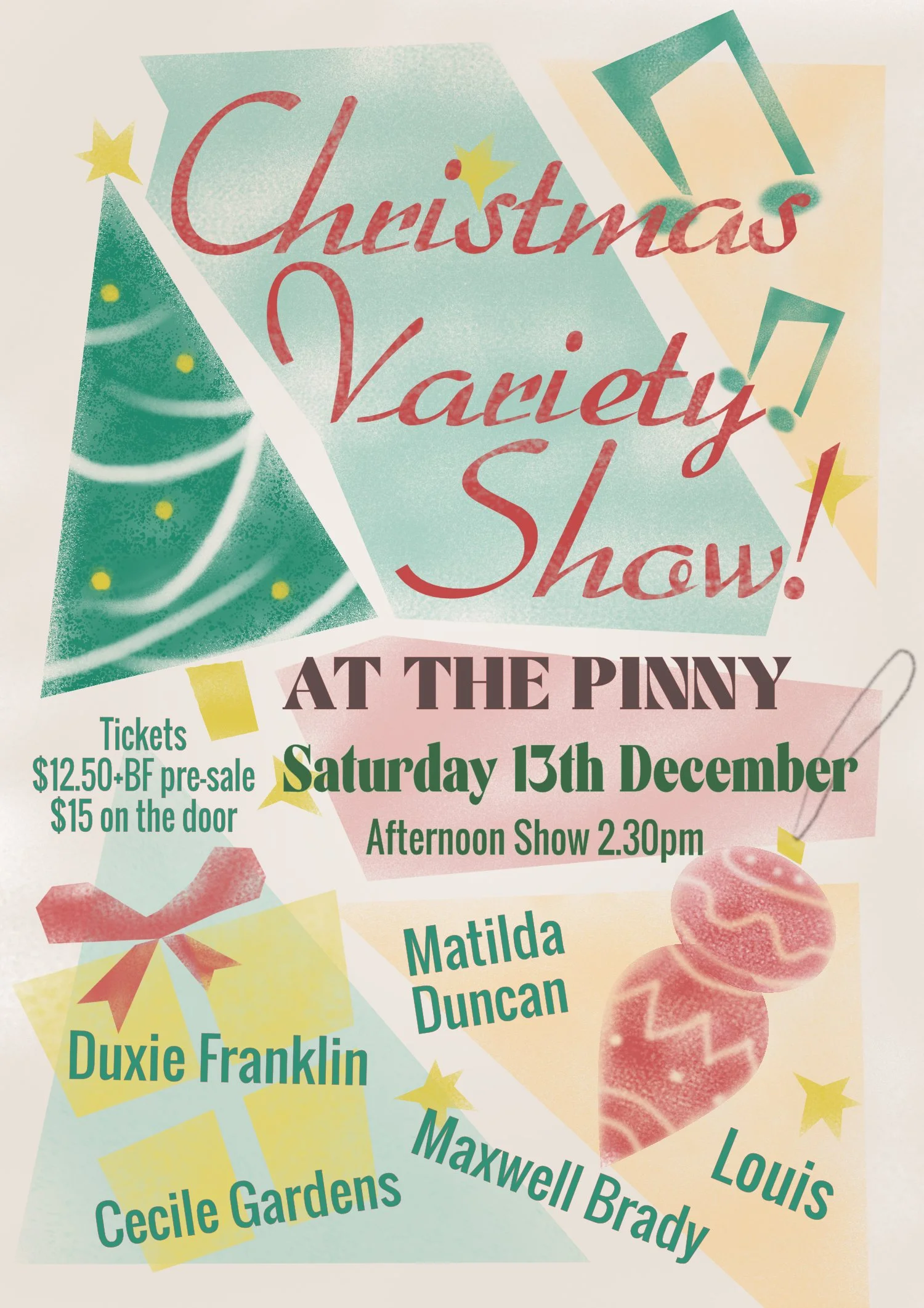 Christmas Variety Show! At the Pinny