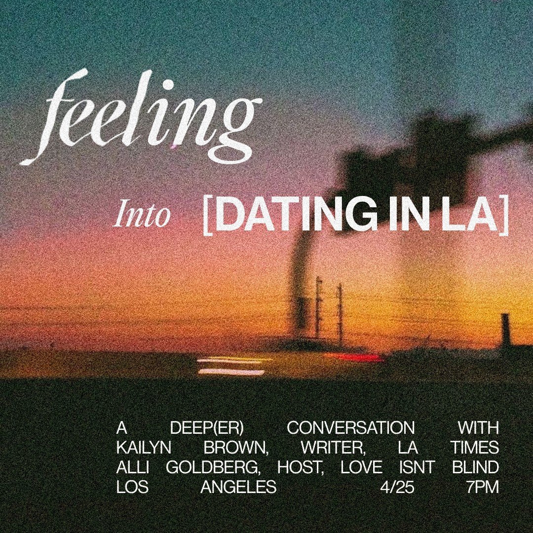 🚨 TONIGHT 🚨⁠
⁠
Join our friends @equanimityequation for this evening's deeper conversation about DATING IN LA! Grab your ticket and join the conversation. Use code SGC for 10% off #linkinbio ⁠
⁠
How do you feel about the dating scene in LA? Let's c