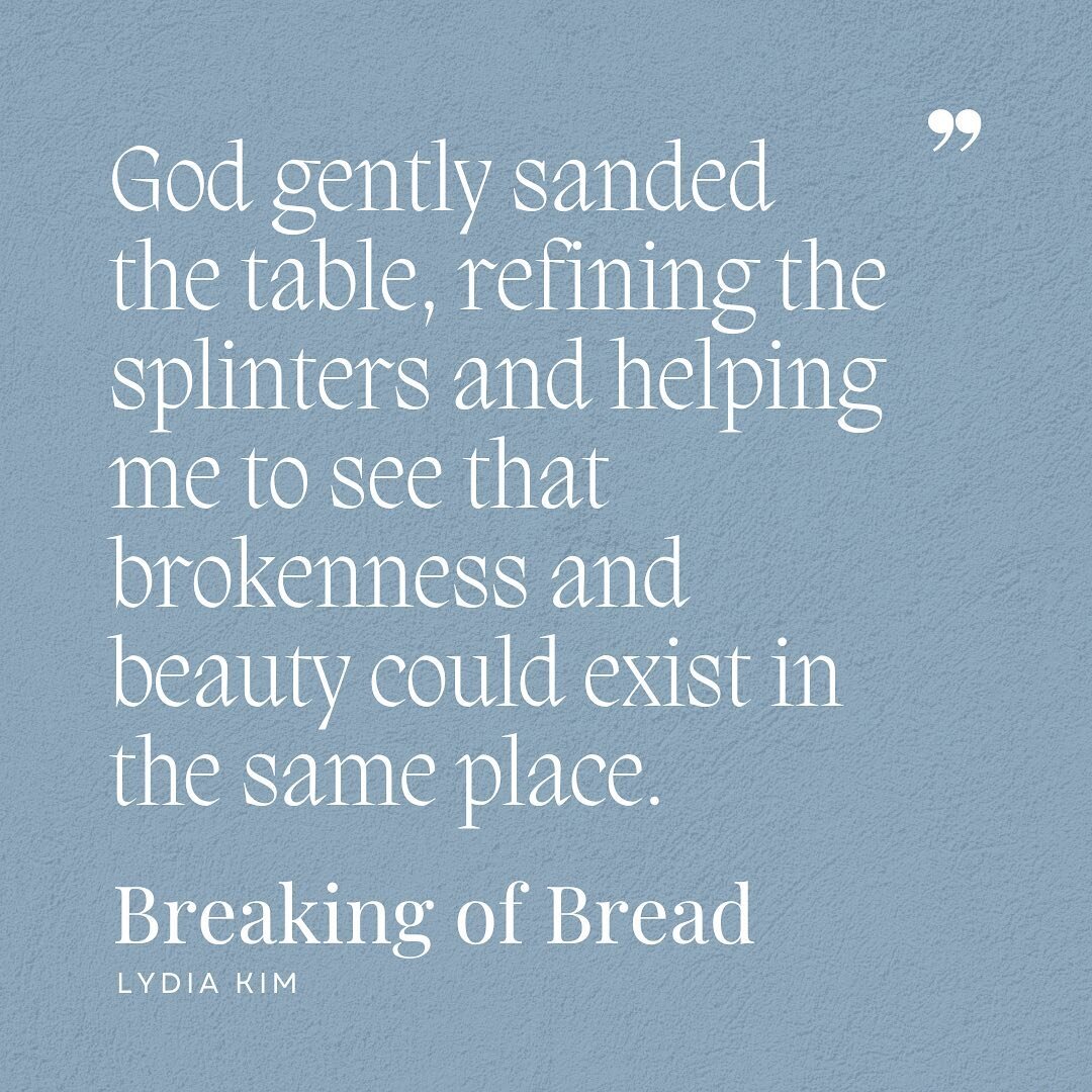 On this lovely Sunday, take a moment to read Lydia Kim&rsquo;s blog piece &ldquo;Breaking of Bread&rdquo; where she ponders what invitational living looks like. Link in bio!