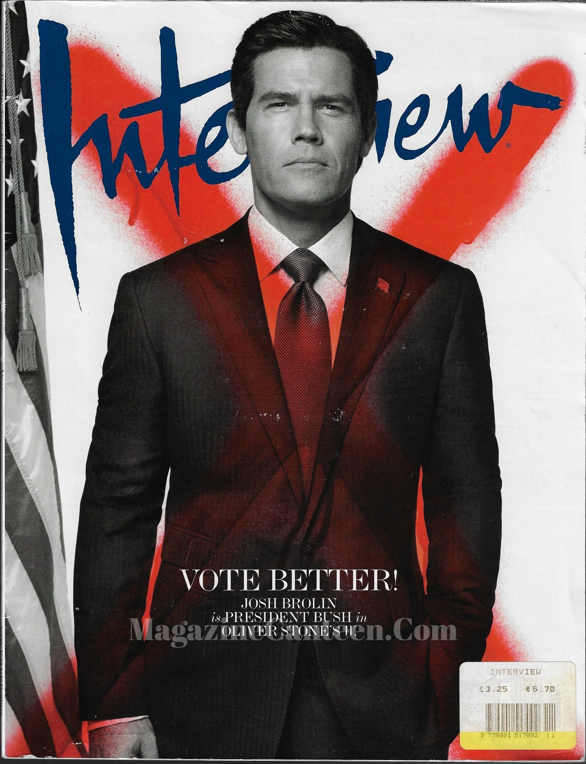 JOSH BROLIN  for INTERVIEW MAGAZINE
by MIKAEL JANSSON