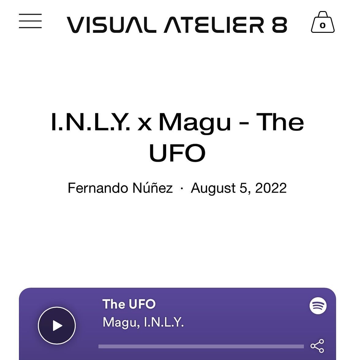 Big thanks to @visualatelier8 for featuring me and Magu&rsquo;s track on their website! Thanks for the support and the well written blog! Full blog on their site! 🤟🏾🔥