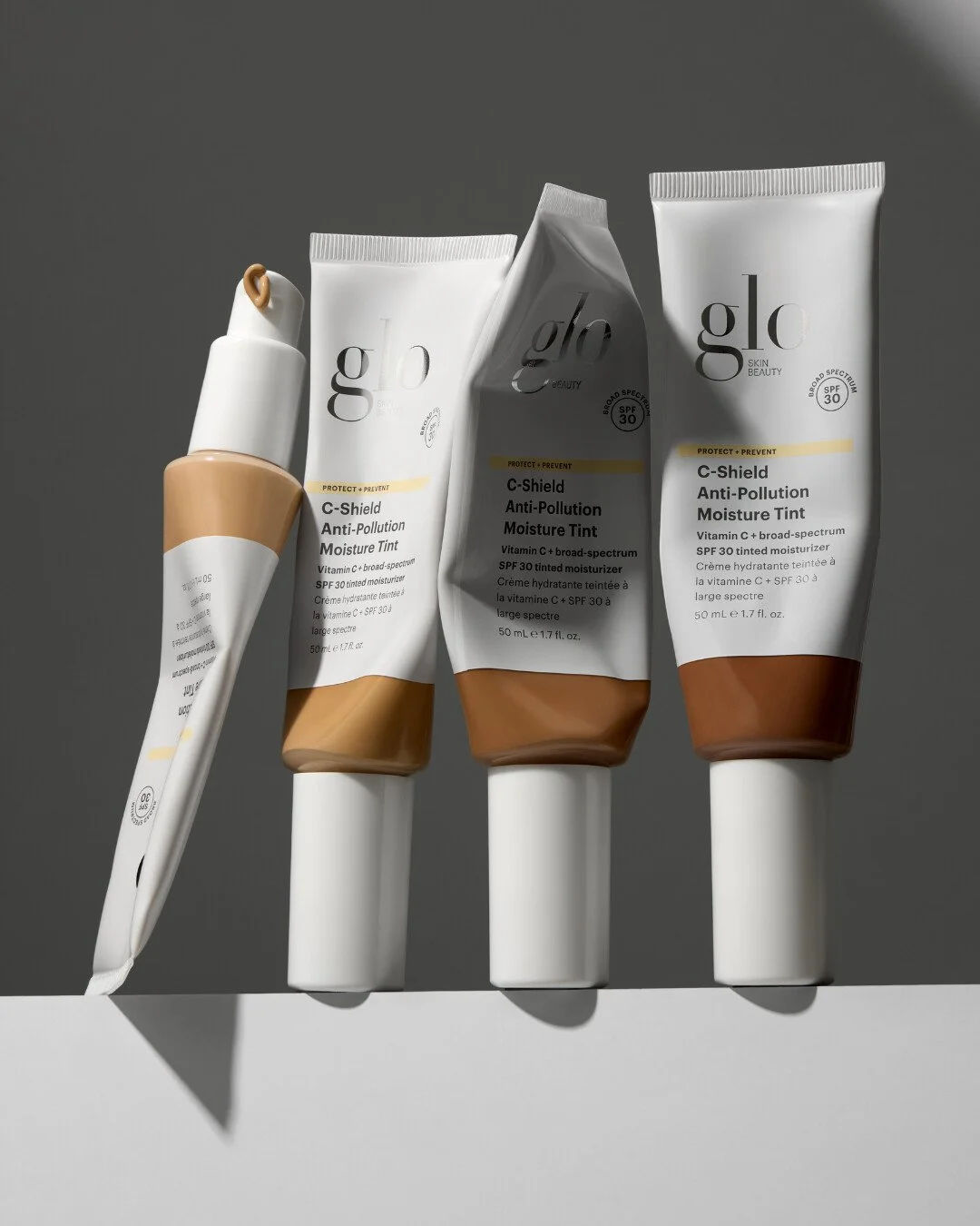 Our C-Shield Anti-Pollution Moisture Tint, used down to the very last drop. Lightweight coverage, skincare benefits, and a glow worth finishing every single time.