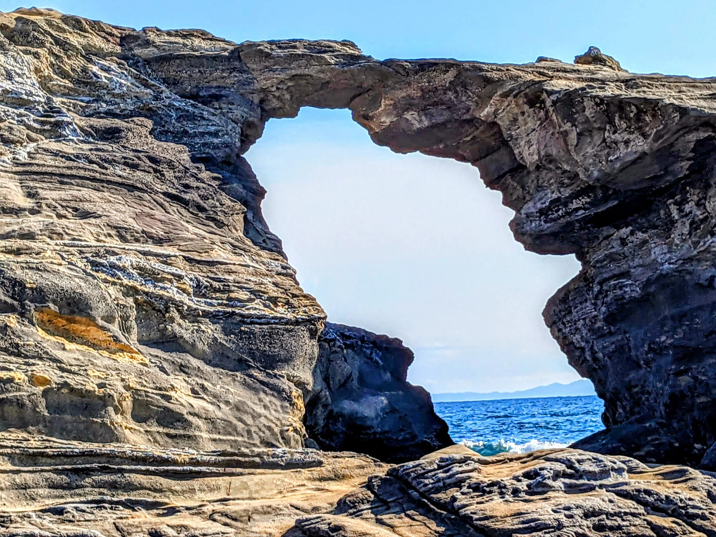 A natural stone arch on Jōgashima Island, near Miura City