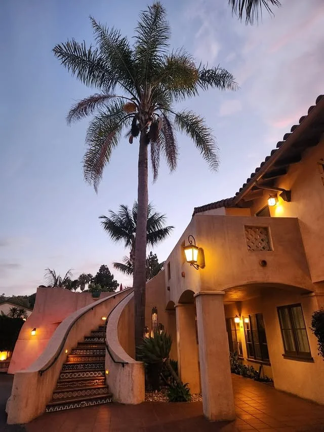 The Brisas del Mar (Inn at the Beach) as dusk falls