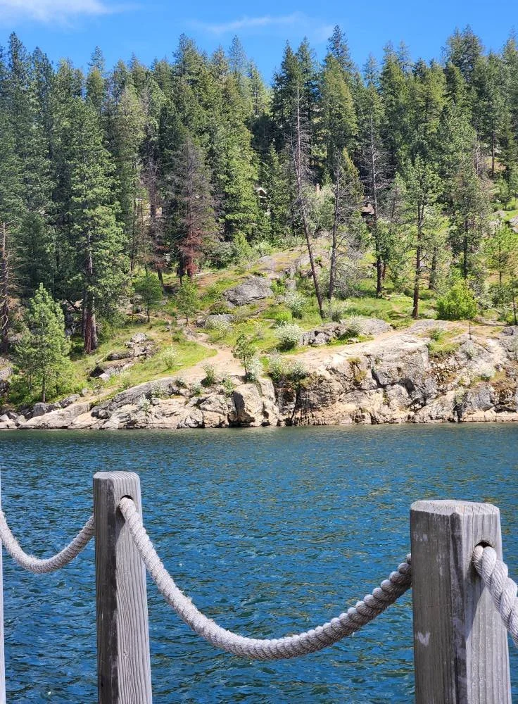 On the boardwalk at the CDA Resort