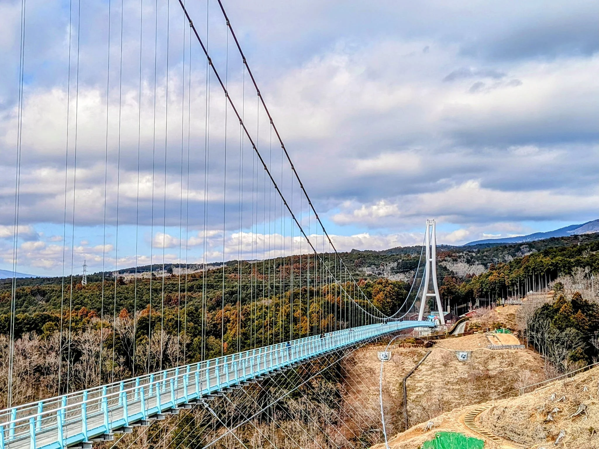 Mishima Sky Walk pedestrian bridge in Mishima, Shizuoka 