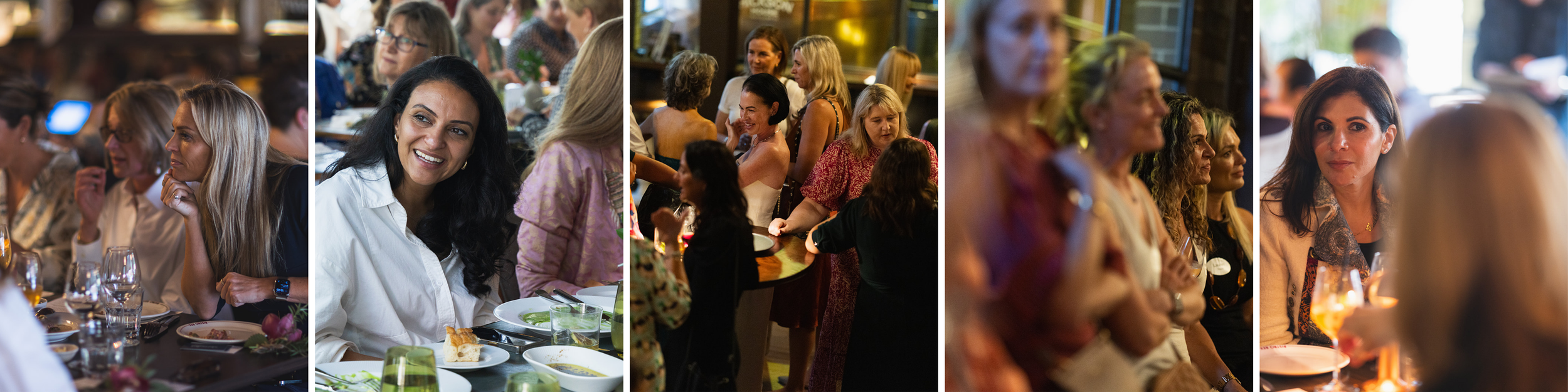 professional women at networking event