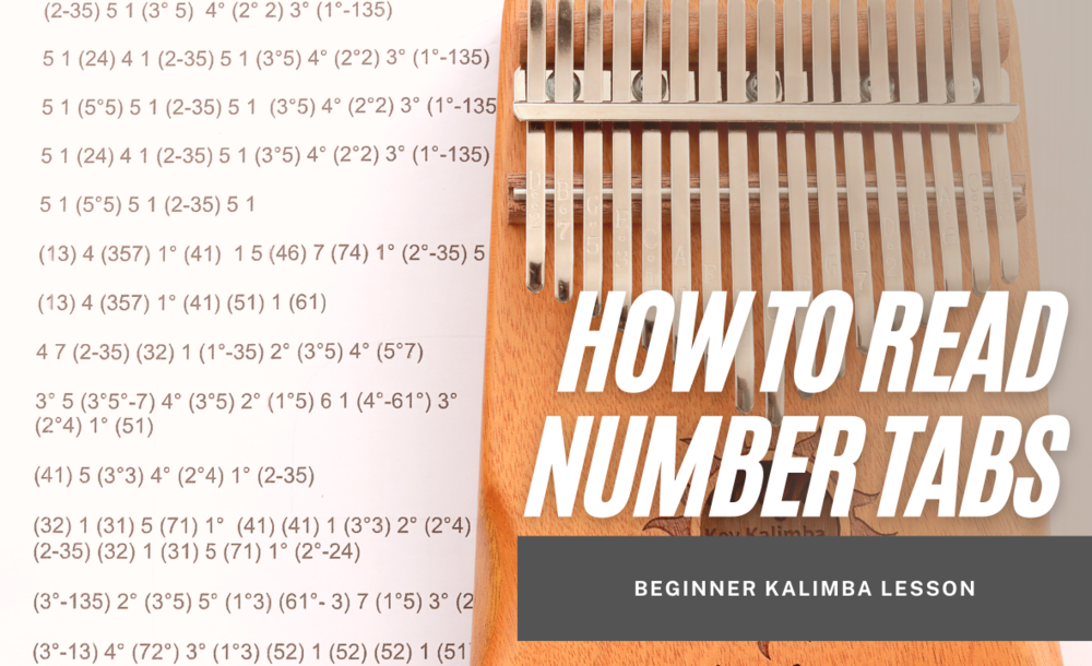 How To Read Number Tabs — KALIMBA CLASSES