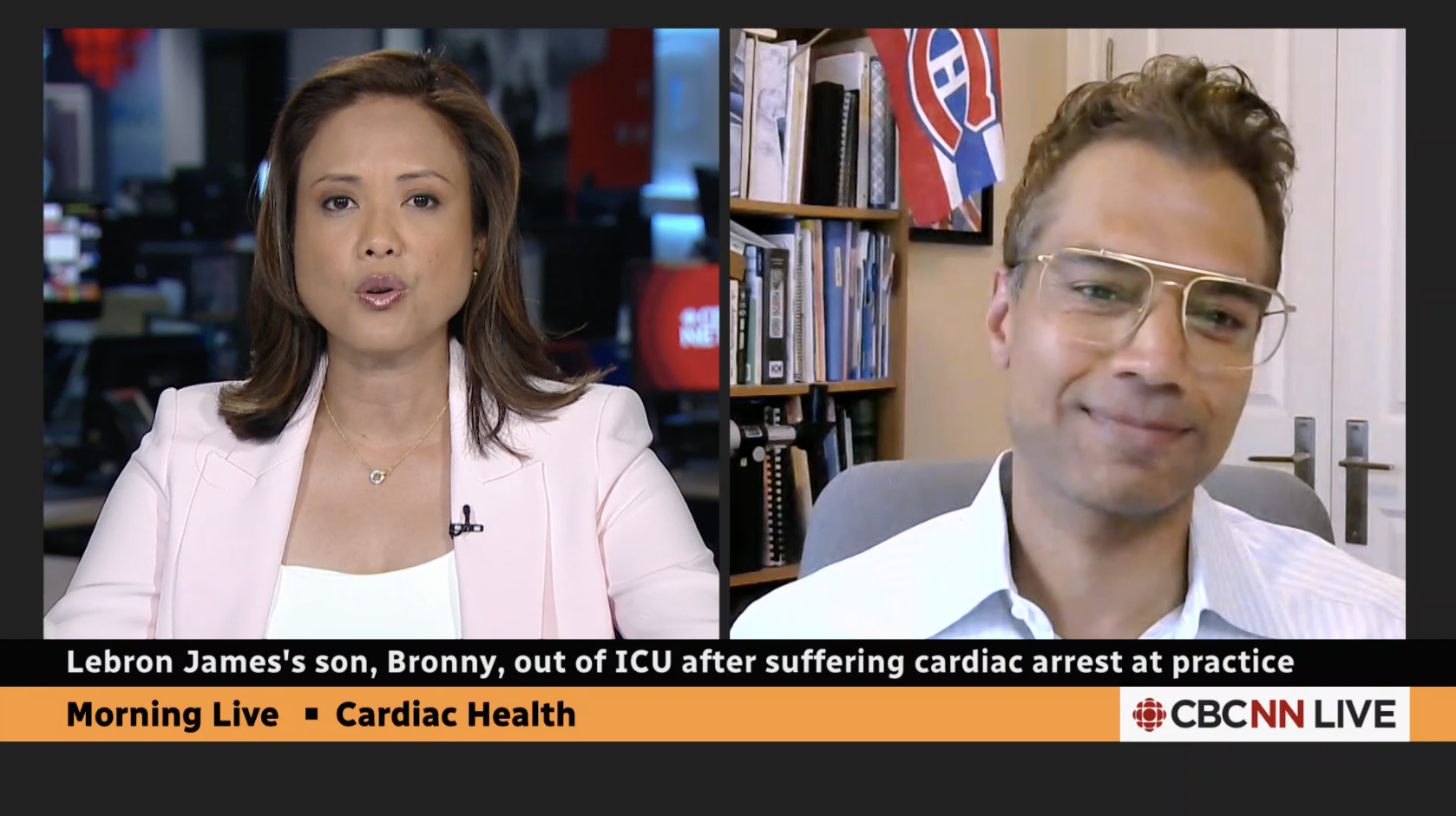 Son of LeBron James, Bronny James, suffering a cardiac arrest at practice