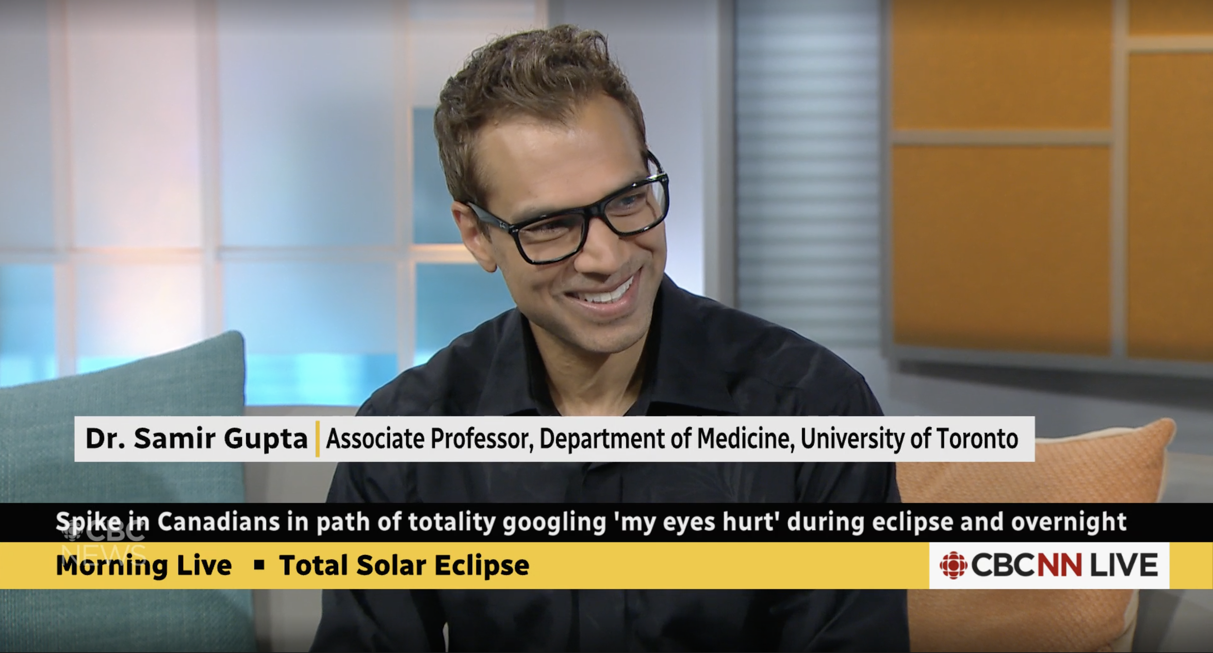 Spike in Canadians Googling 'my eyes hurt' during and after solar eclipse