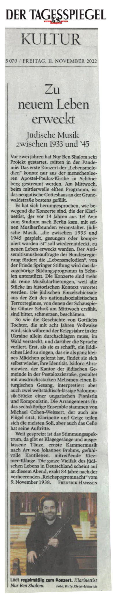 Der Tagesspiegel Lebensmelodien