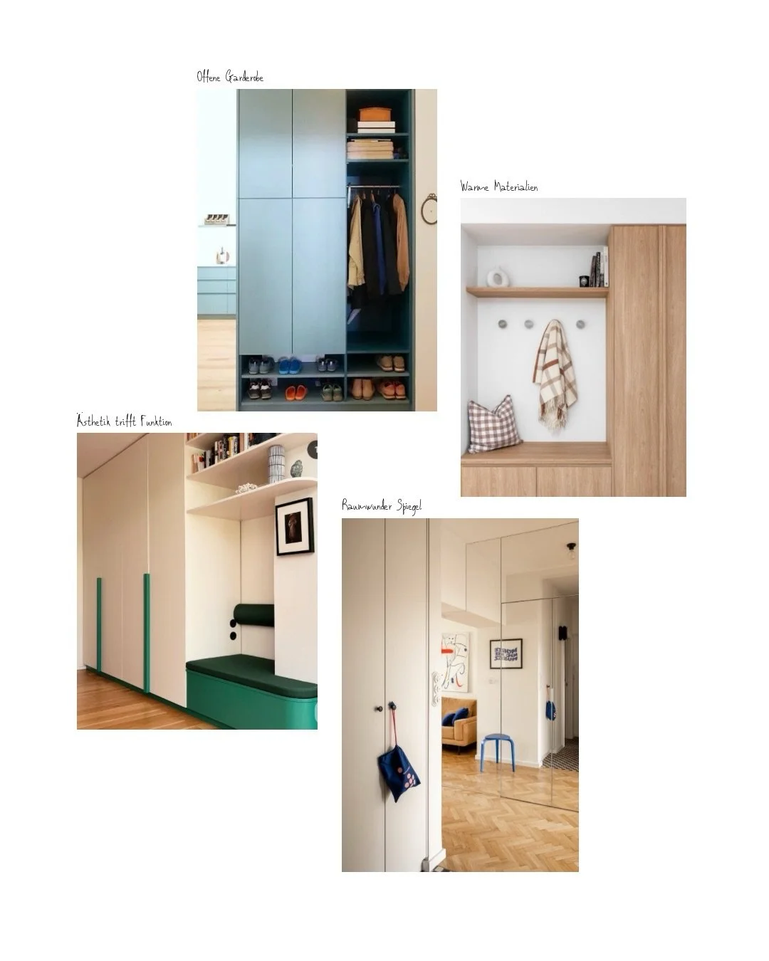 Moodboard : Sneak Peek 

Wir verbinden Farbe und Funktionalit&auml;t:

&bull; Warmes Holz &amp; warme Farben f&uuml;r das ultimative Cocooning-Feeling. 
&bull; Farbbox-Effekt &amp; spannende Farbkontraste f&uuml;r moderne, strukturierte Zonen. 
&bull