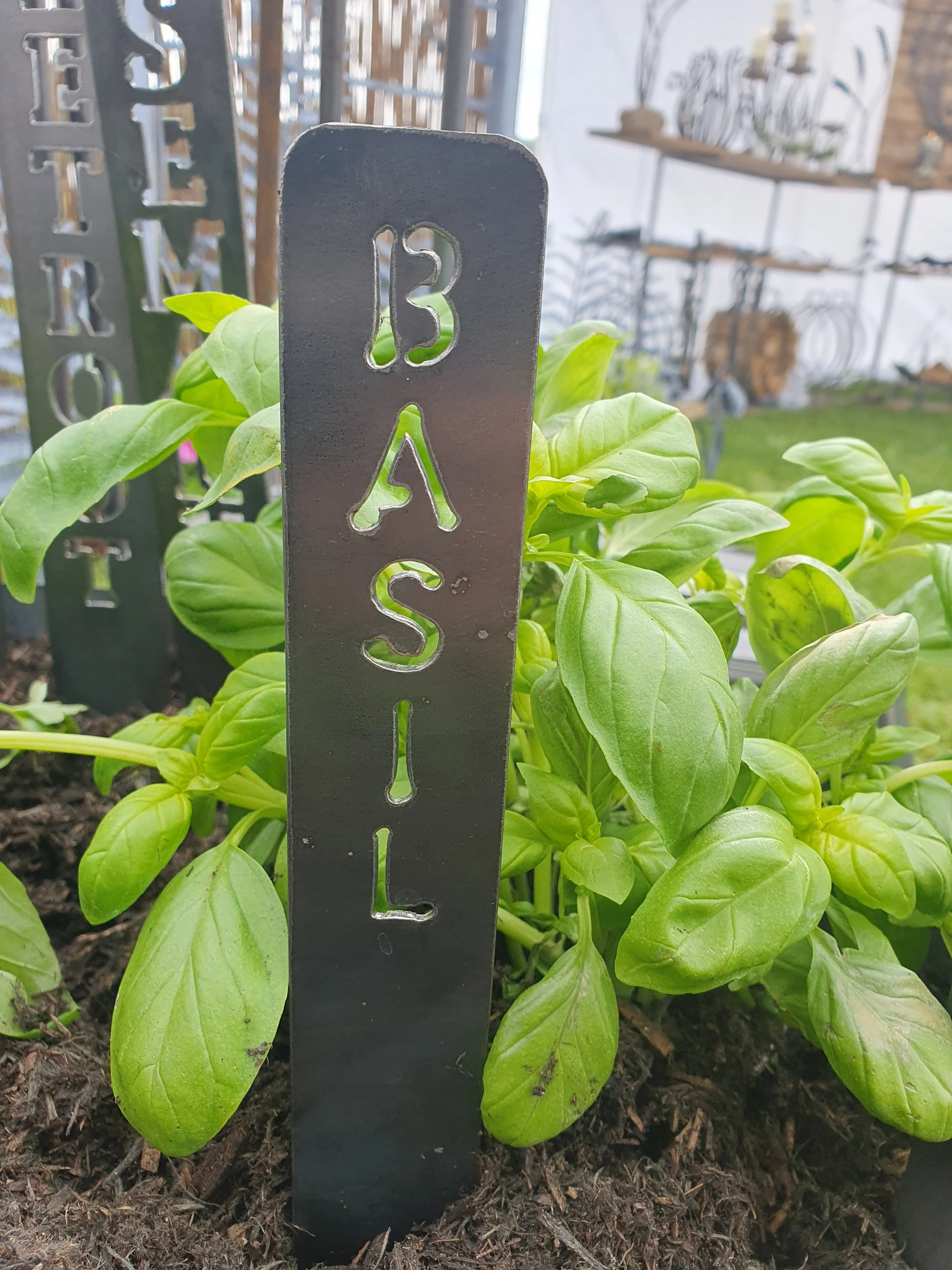 Metal plant vegetable marker
