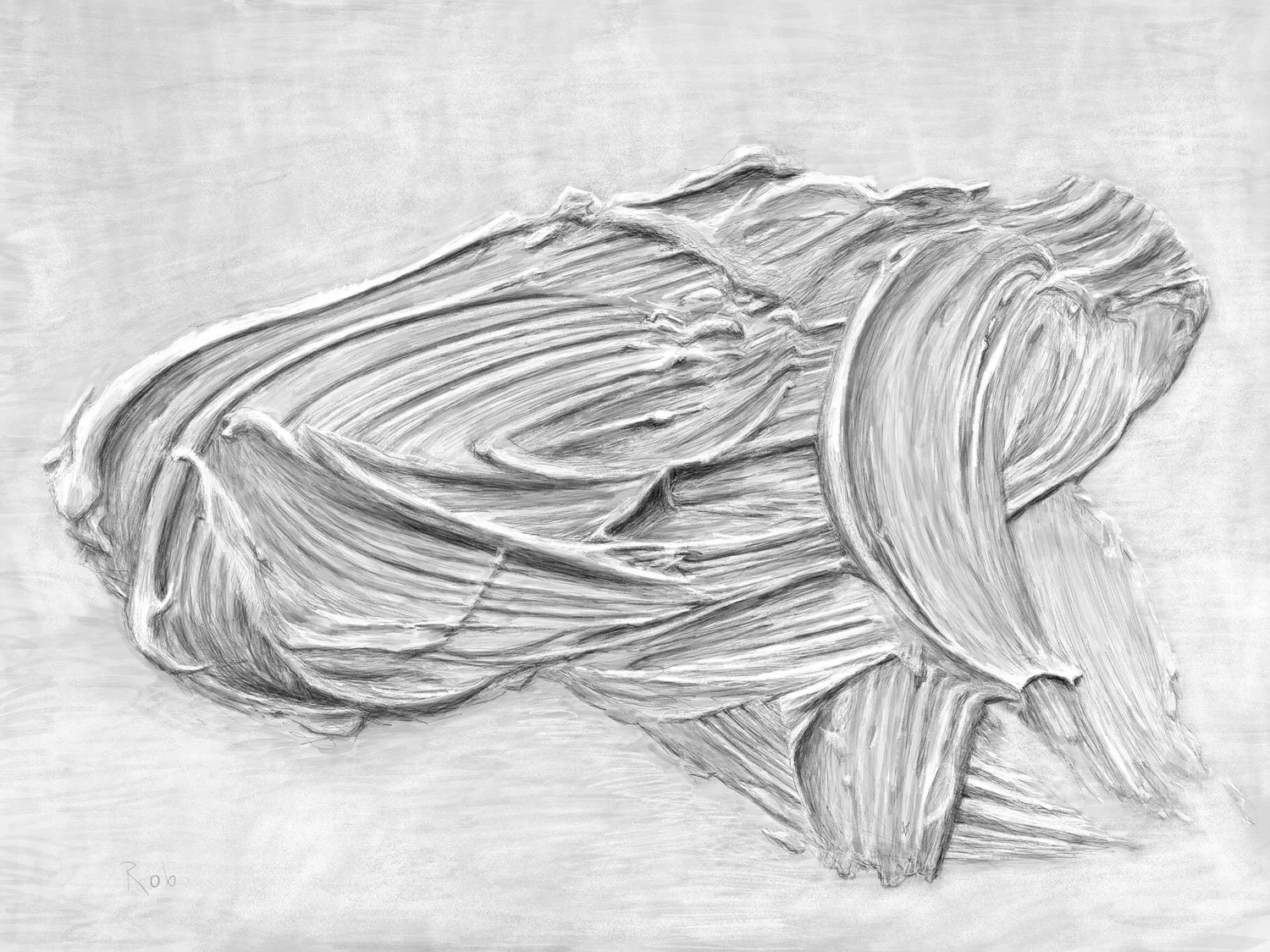Tegendraads getekend
iPad art, 70 x 90 cm