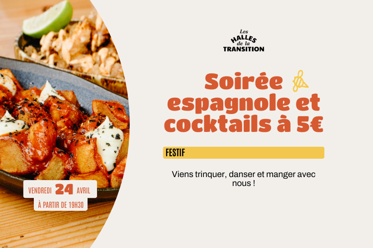 🇪🇸 Soirée espagnole et cocktails à 5€