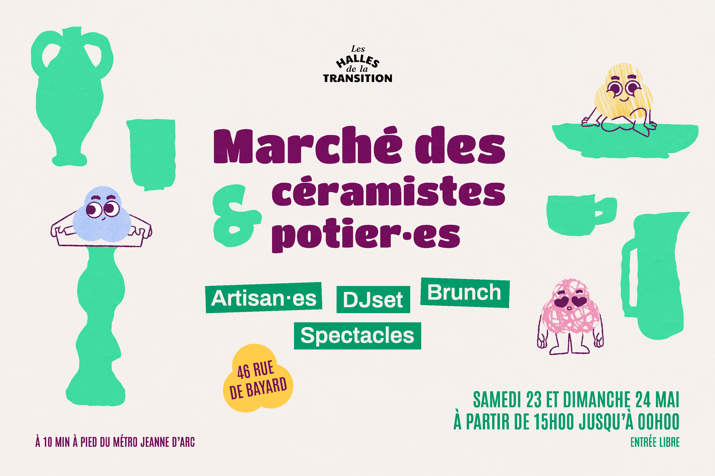 🏺 Marché des céramistes &amp; potier·es  !