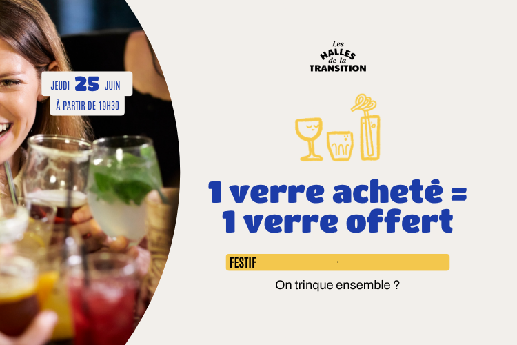 🍻Soirée 1 verre acheté = 1 verre offert