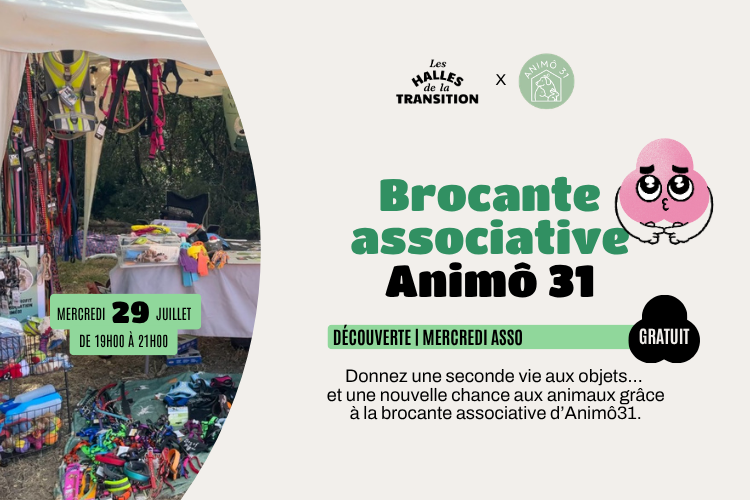 Mercredi Asso - Brocante associative Animô 31 🐕