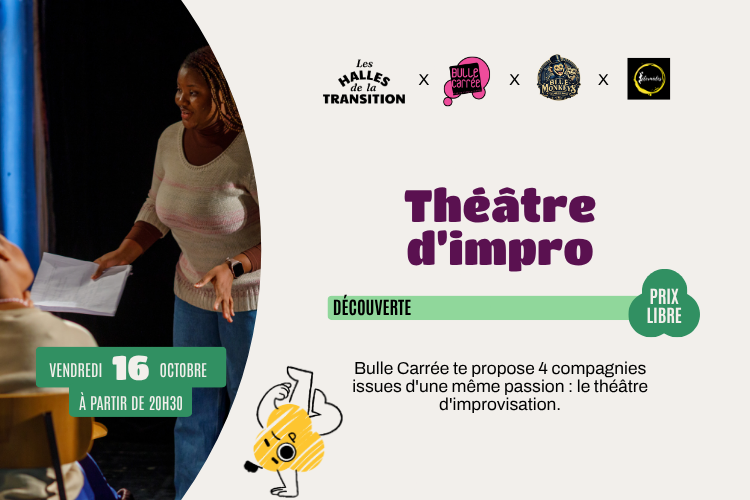 🎭 Soirée théâtre d’impro Bulle Carrée