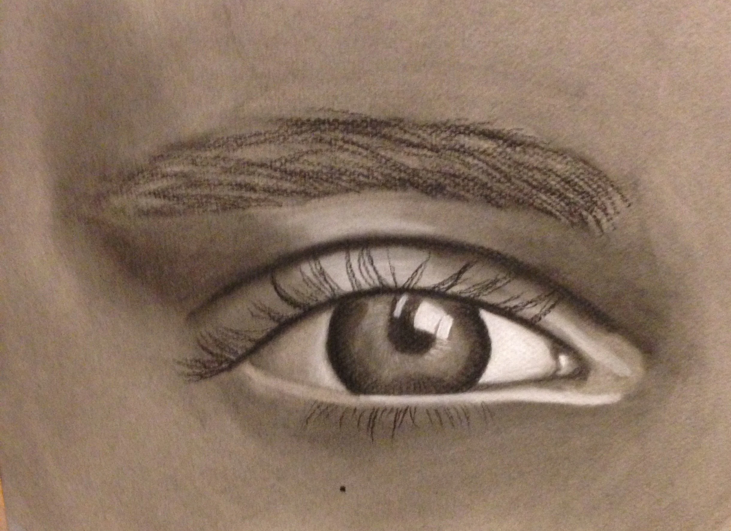Eye drawing 2019
Medium- Charcoal