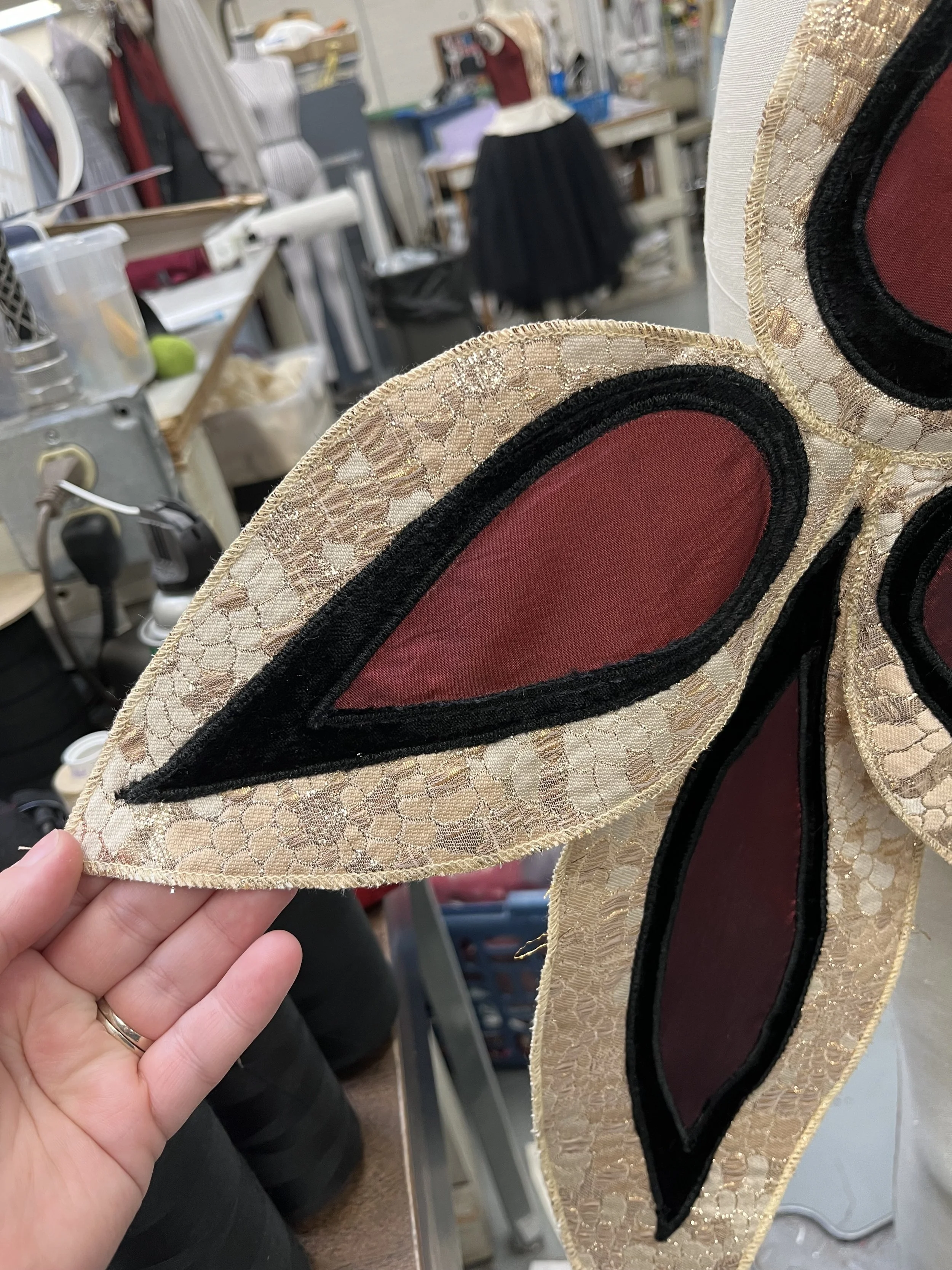 Applique Progress Photo
Costume made while under contract with BalletMet Columbus