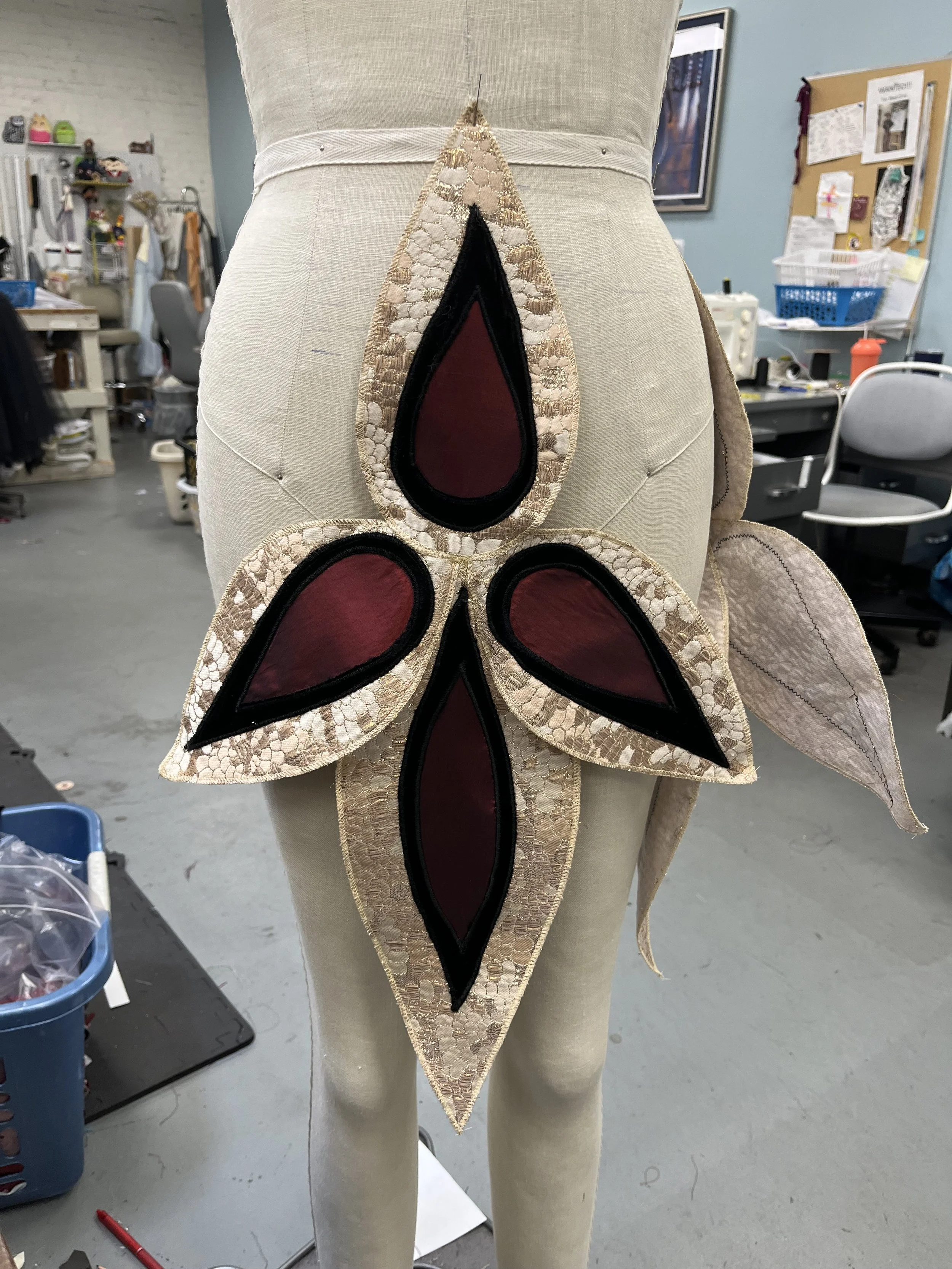 Applique Progress Photo
Costume made while under contract with BalletMet Columbus