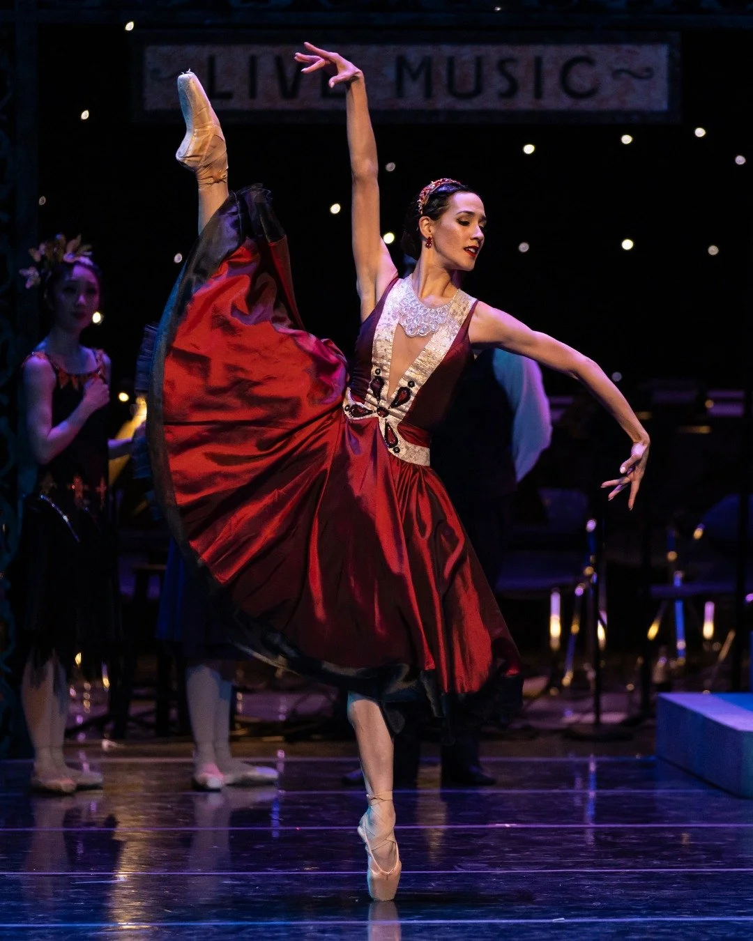 Production Photo of Musetta
Dancer: Francesca Dugarte
Photo by: Jennifer Zamuda
Costume made while under contract with BalletMet Columbus