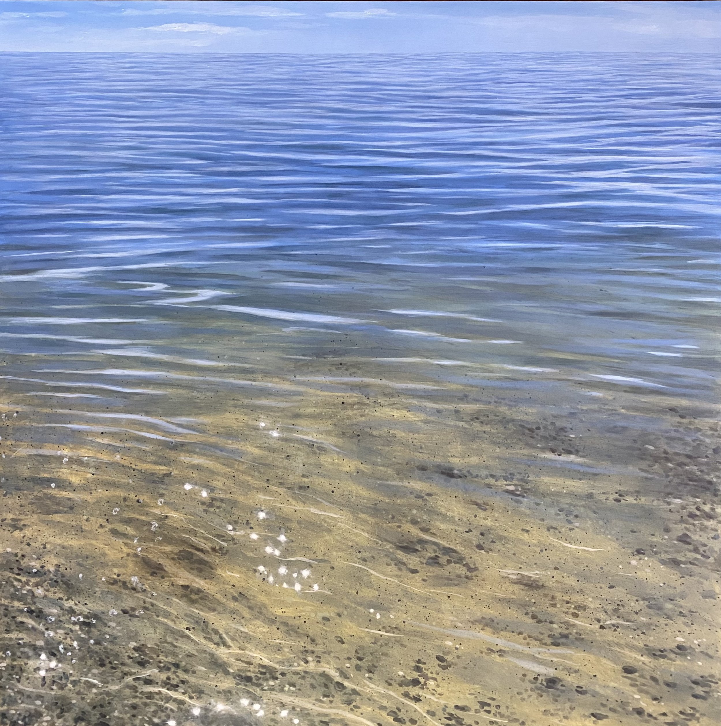 At the Edge, oil on panel, 36"x36", $5000