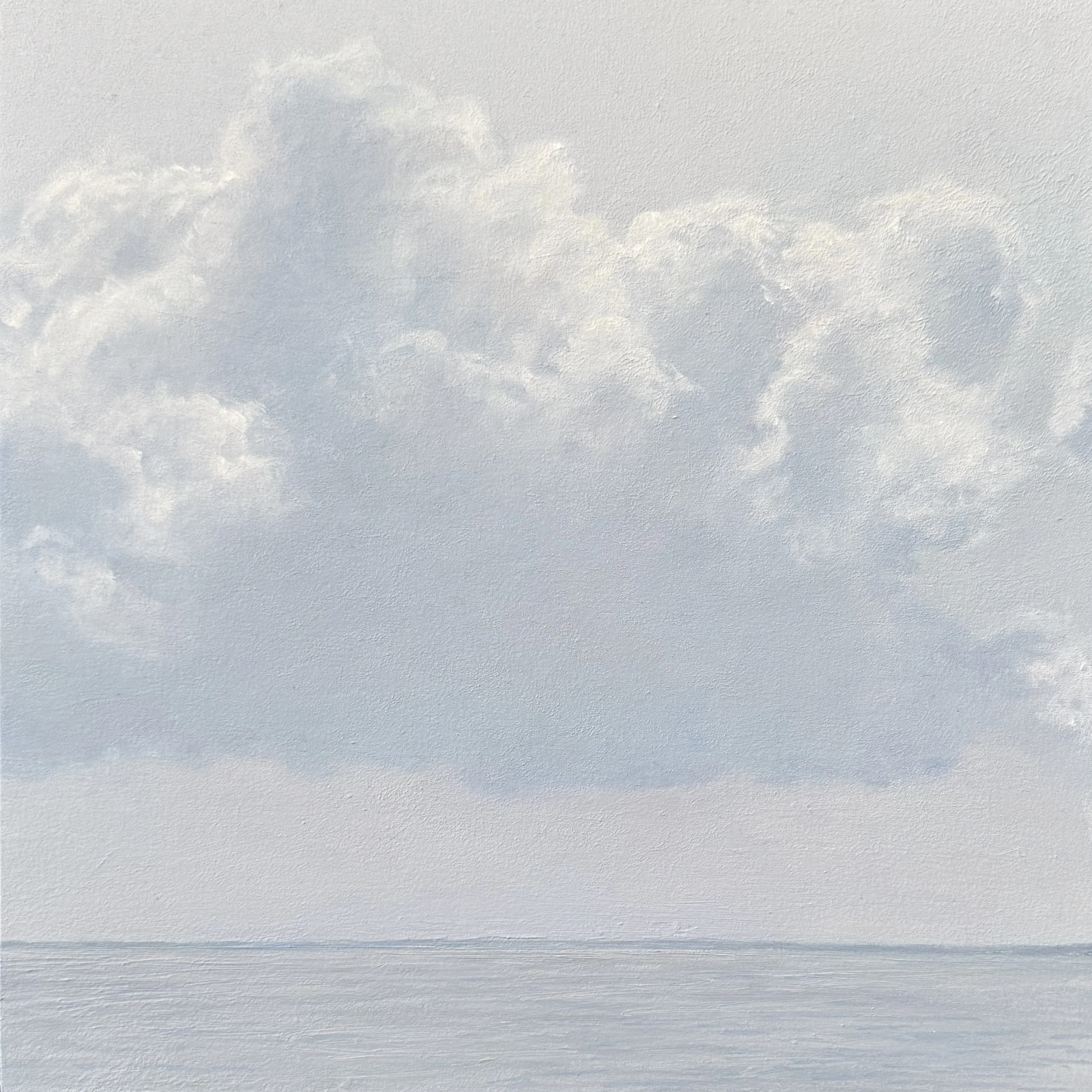 Summer Cumulus, oil on panel, 10"x10", $800