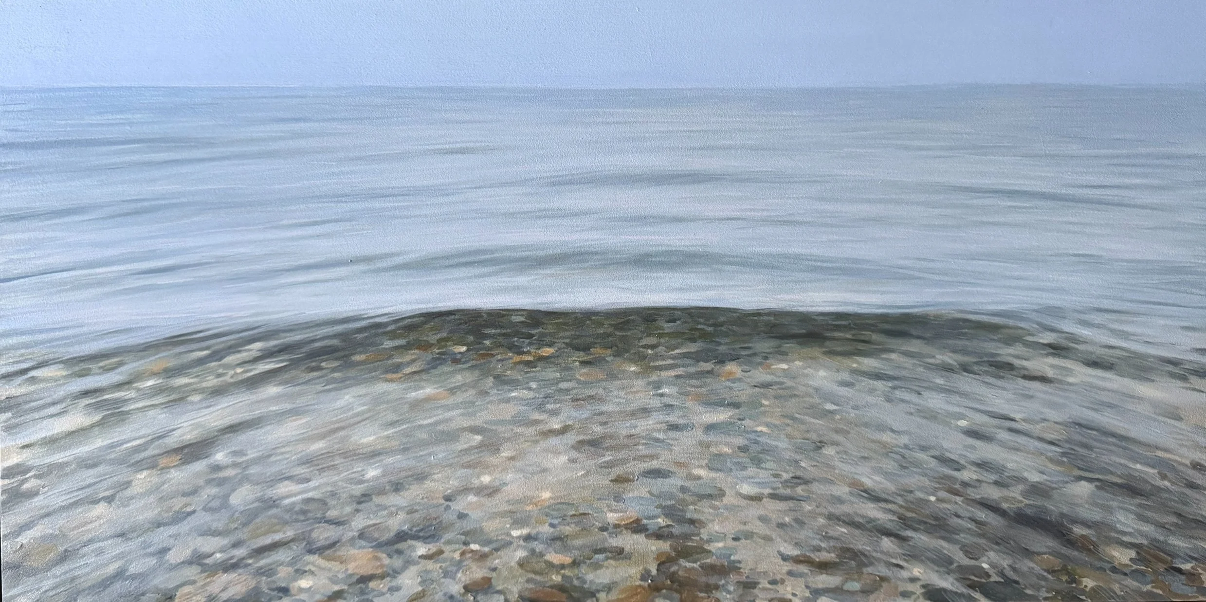 Morning Muse, oil on panel, 12"x24"