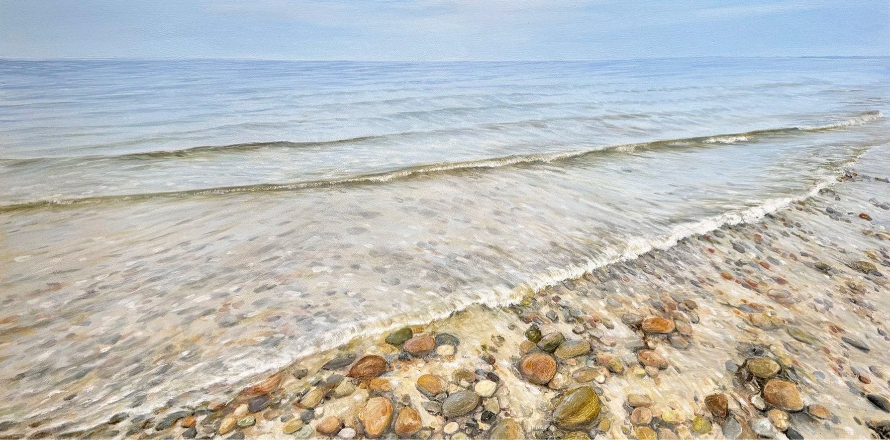 Bayside Tide & Rocks, 20"x40", $4,300