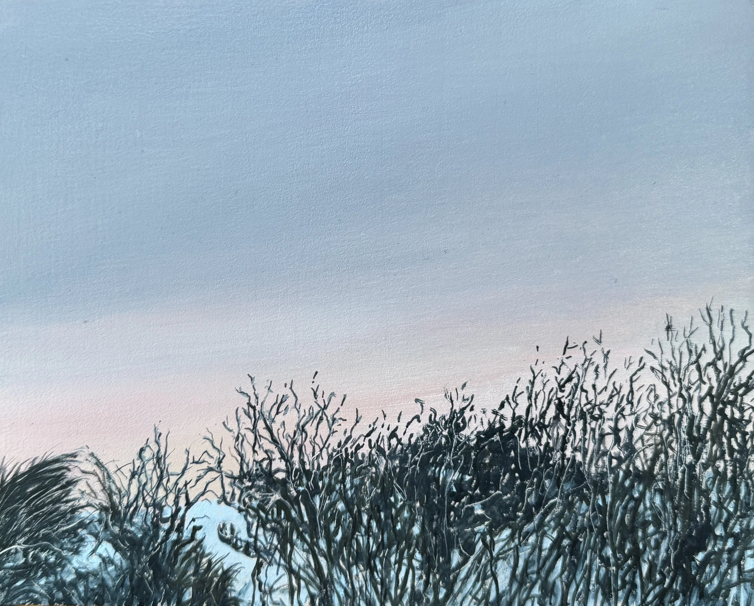 Early Sunset on the Bay, oil on panel, 8"x10"