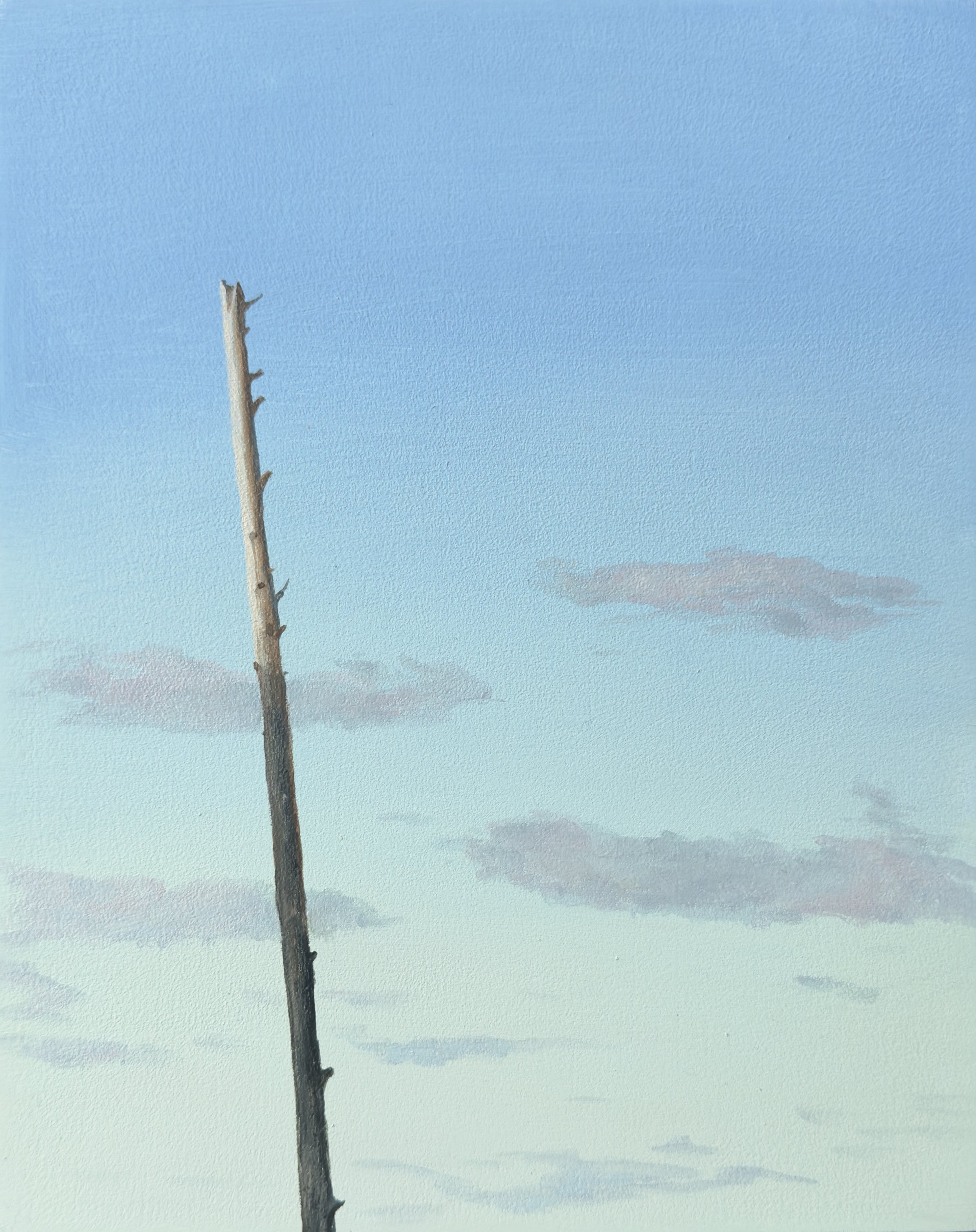 Kahuna Pole Last Light, oil on panel, 10"x8", $750