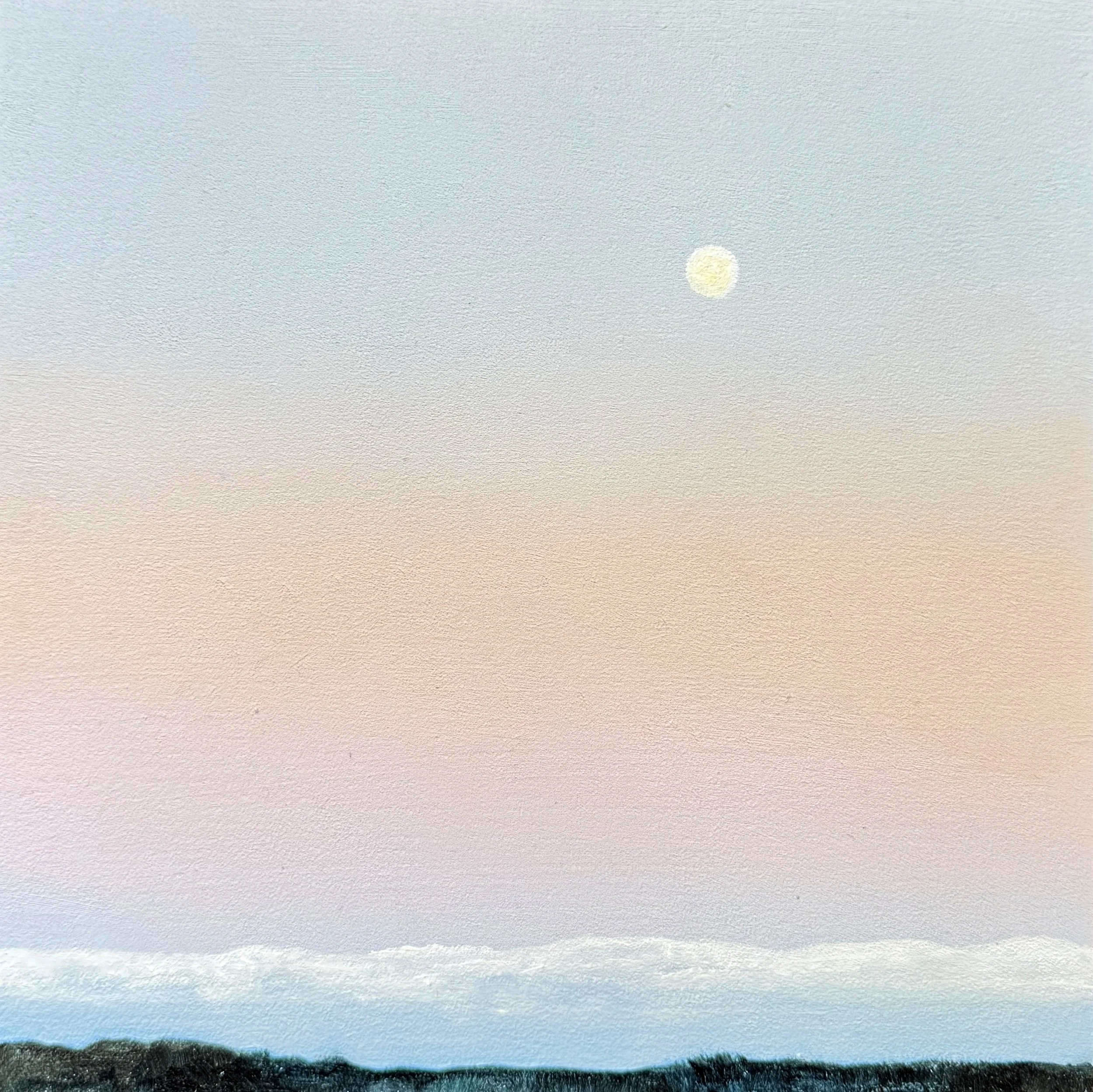 Full Moon over the Oyster Flats, 8"x8", $650