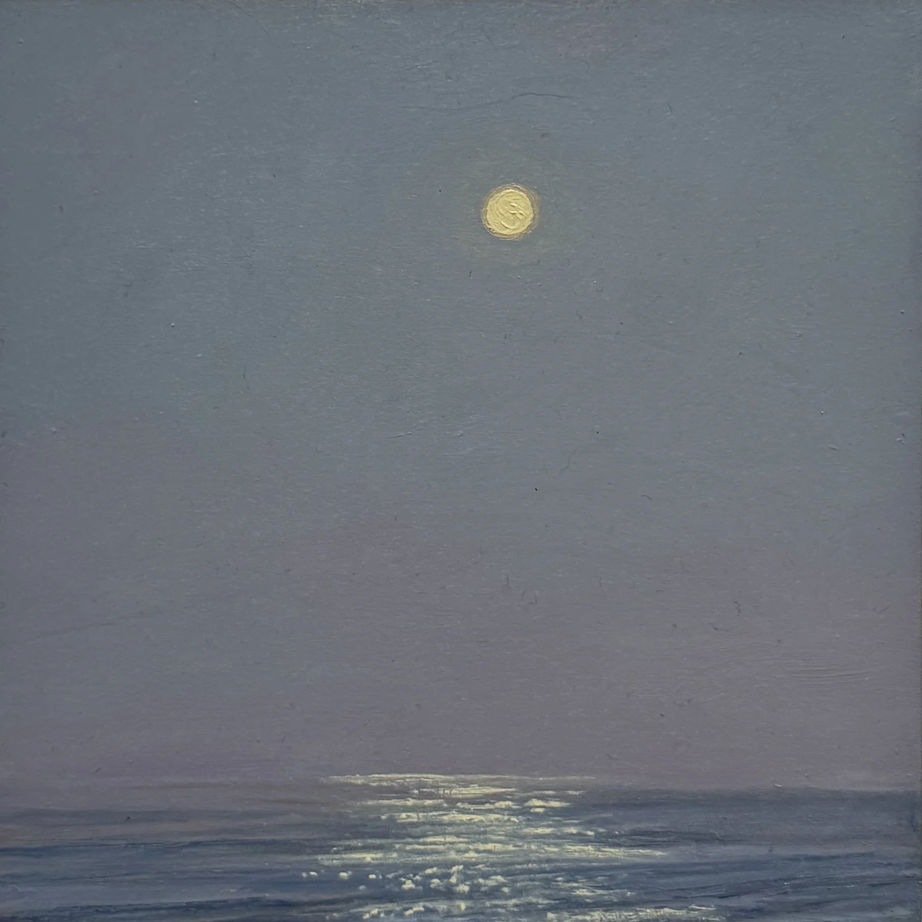 Hunter's Moon, oil on panel, 6"x6", $450
