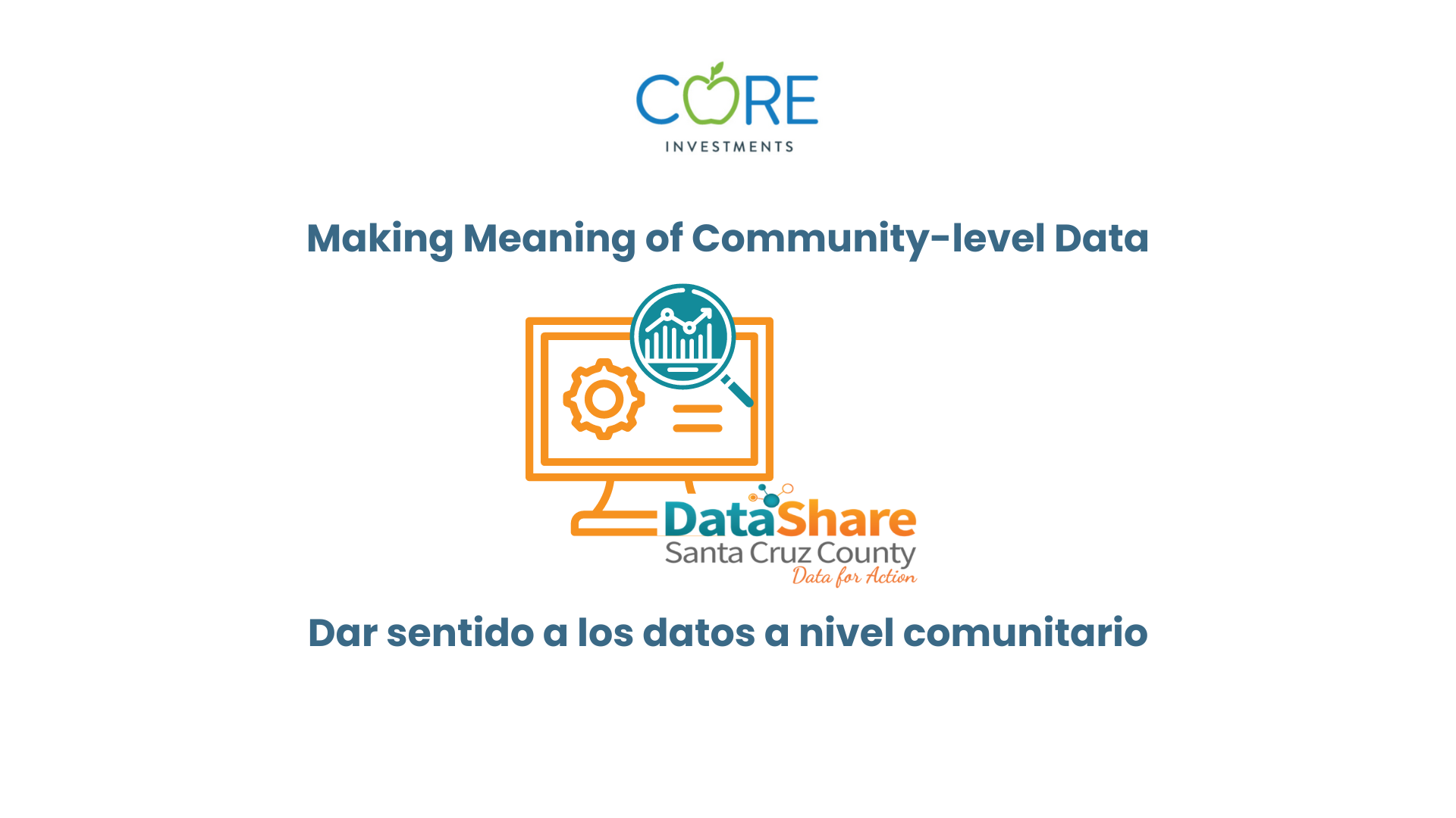 Dar sentido a los datos comunitarios