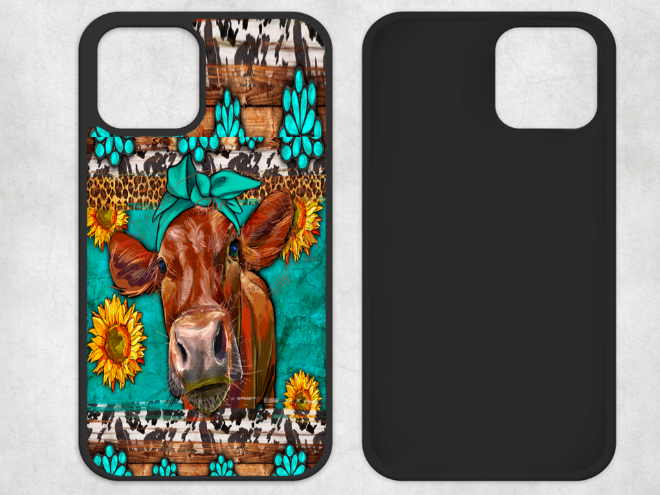 Red Cow with Bow Phone Case