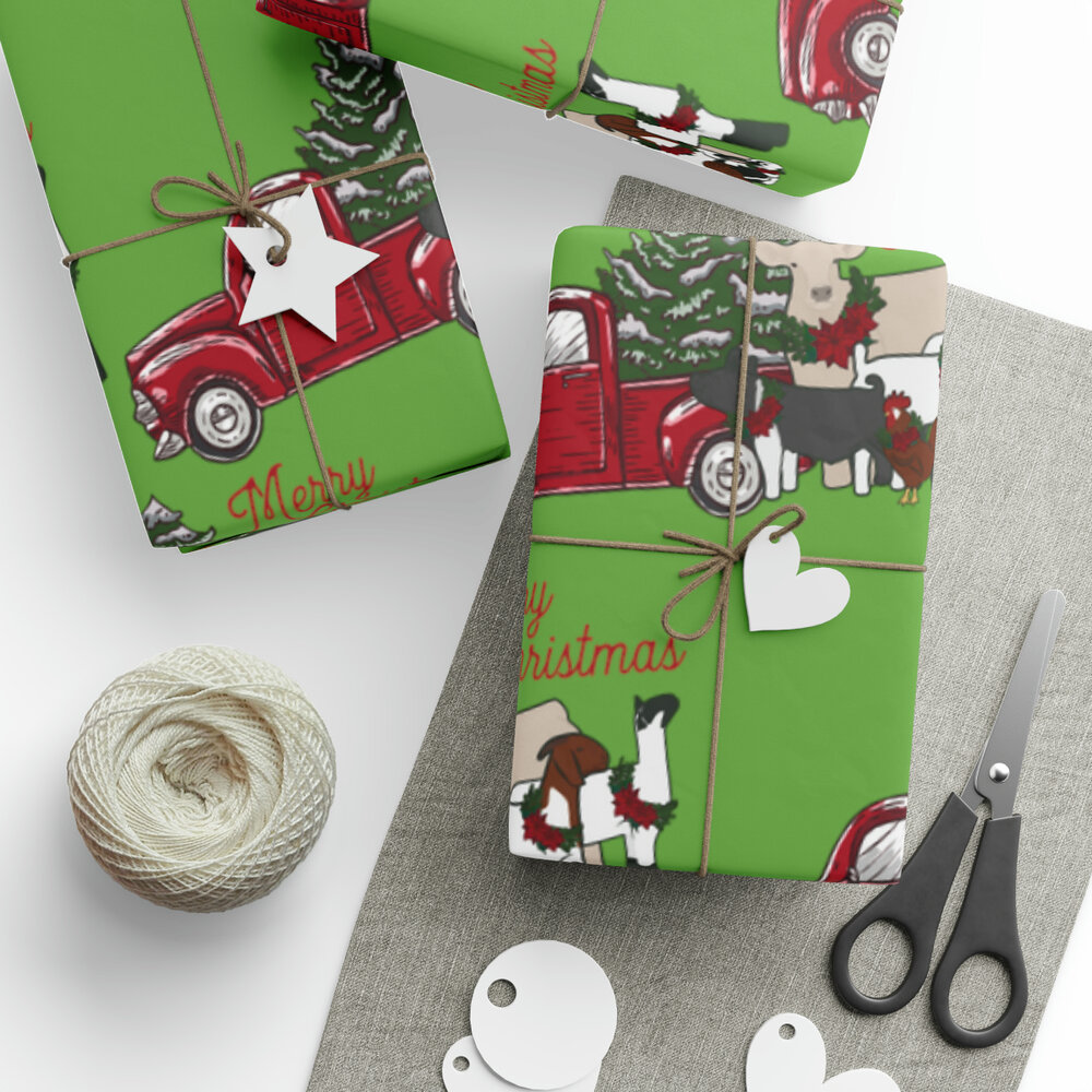 Customized Wrapping Paper - Christmas Paper - Livestock Show Heifer - –  Show Barn Life