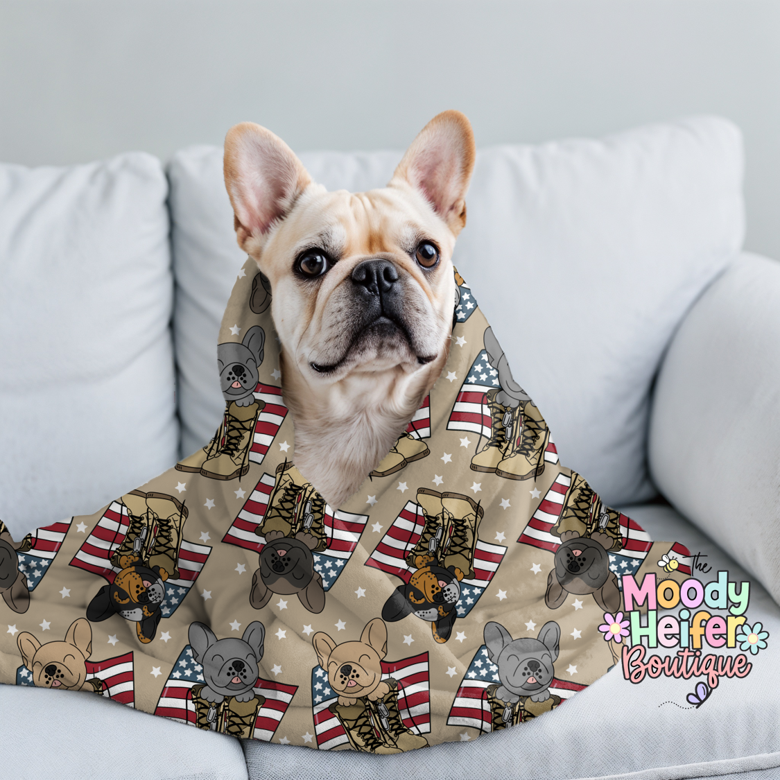 Freedom Frenchies Plush Blanket