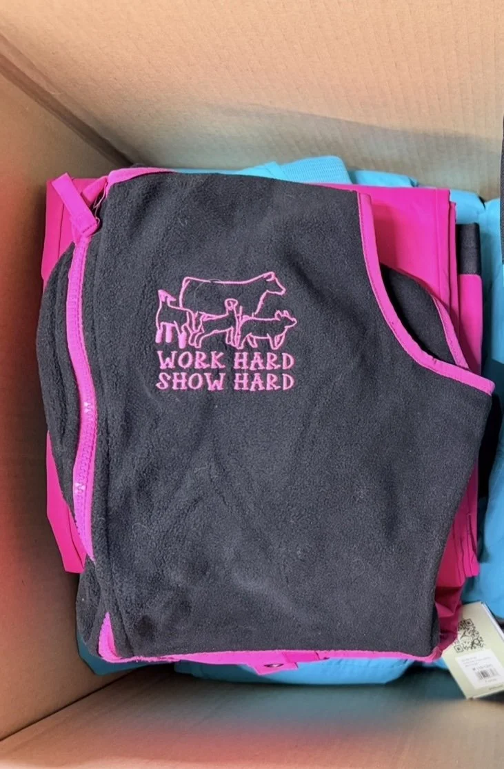 ***PREORDER*** Hot Pink Fleece Top Youth Bib